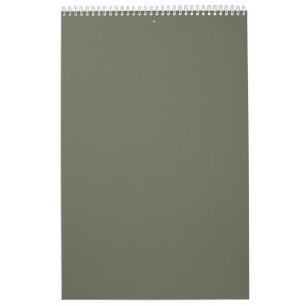 Calendário Mínimo da Parede Verde-Mosa - Personali