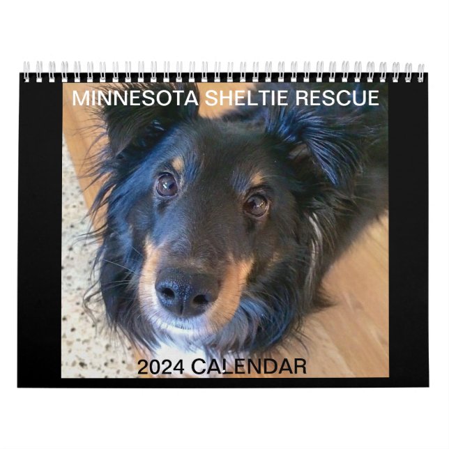 CALENDÁRIO MINNESOTA SHELTIE RESCUE 2024 (Capa)