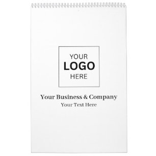 Calendário Modelo de logotipo de negócios personalizado