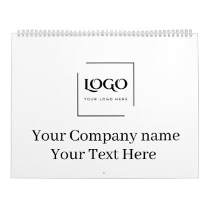 Calendário Modelo de logotipo personalizado elegante