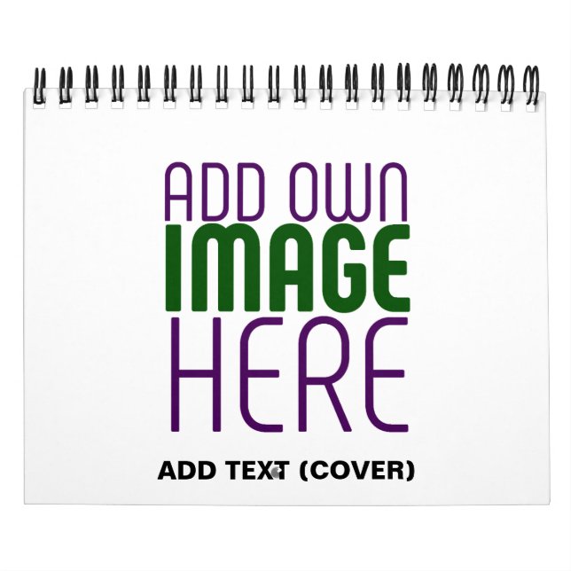 CALENDÁRIO MODELO DE TEXTO DE IMAGEM BRANCA SIMPLES EDITÁVEL  (Capa)
