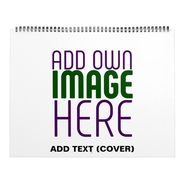 CALENDÁRIO MODELO DE TEXTO DE IMAGEM BRANCA SIMPLES EDITÁVEL  (Capa)