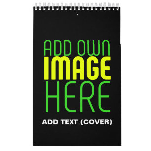 CALENDÁRIO MODELO DE TEXTO DE IMAGEM NEGRA SIMPLES EDITÁVEL M