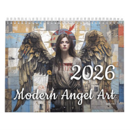 Calendário Modern Angel Art 2026 Calendar