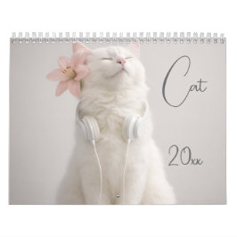 Calendário Modern Cute Funny Pet  Cat Photos 