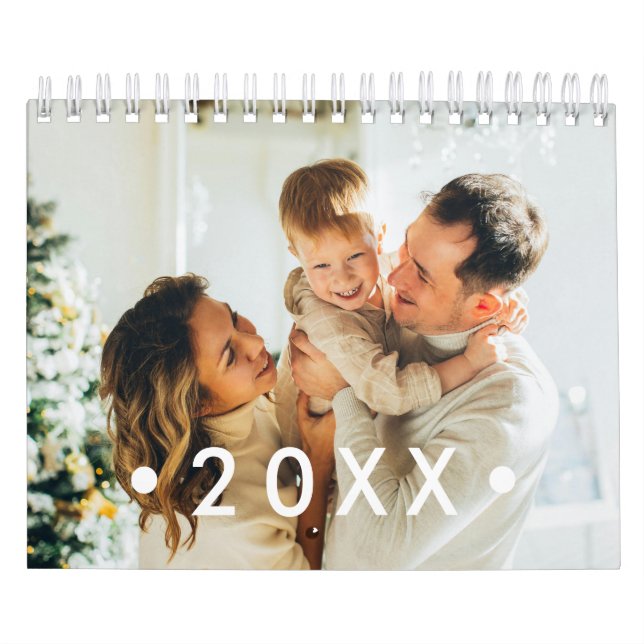 Calendário Modern Family Photo Holiday Gift (Capa)