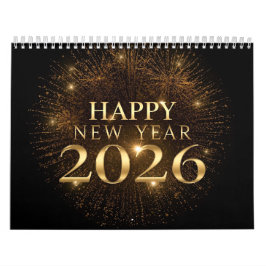 Calendário modern new year 2026 wall calendar