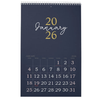 Calendário Modern Simple Elegant 2026 Calendar
