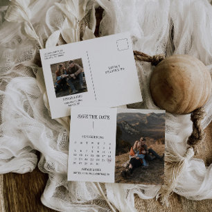 Calendário moderno ASPEN guardar o cartão postal