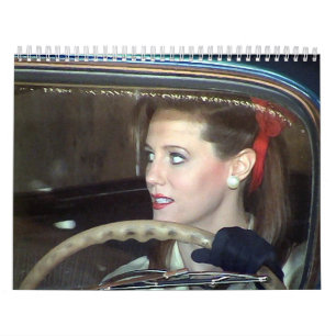 CALENDÁRIO moderno das mulheres do vintage
