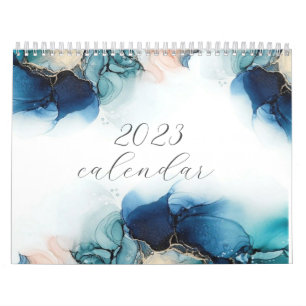 Calendário moderno de 2023 chic elegante