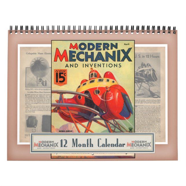 Calendário moderno de Mechanix & de invenções (Capa)