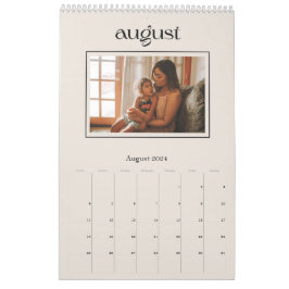 Calendário Moderno de Na moda Simples