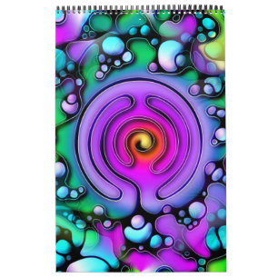 Calendário Modos De Vida - Padrão de Arte Neurográfica 2