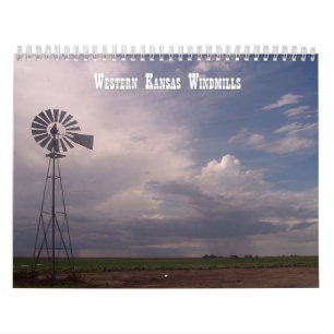 Calendário Moinhos de vento de Kansas ocidental