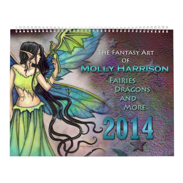 Calendário Molly Harrison 2014 Fairy and Fantasy Art Calendar (Capa)