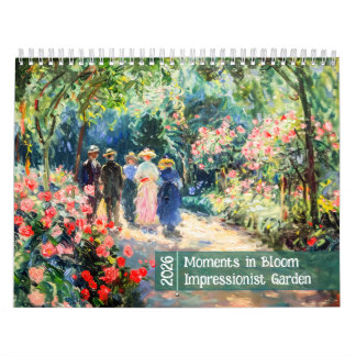 Calendário Moments in Bloom – 2026 Impressionist Garden Calen