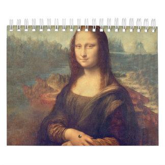 Calendário Mona Lisa por Leonardo da Vinci