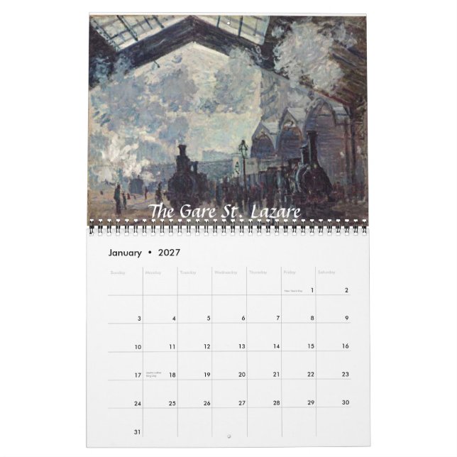 Calendário Monet 2011 (Jan 2027)