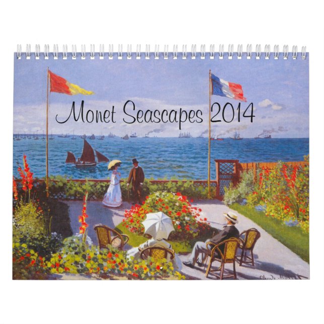 Calendário Monet Para 2014 ~ Calendário Monet Seas (Capa)
