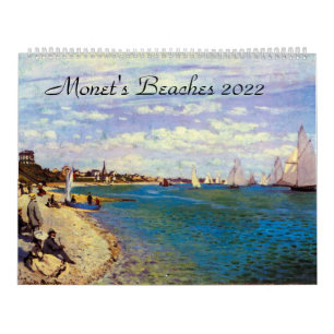 Calendário Monets Beaches 2022 Art Calendar