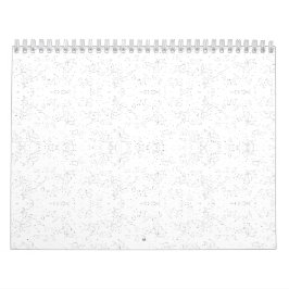 Calendário Monochrome Floral Pattern – Elegant Seamless Art