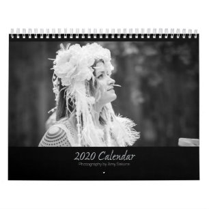 Calendário Monocromático de Amy em 2020