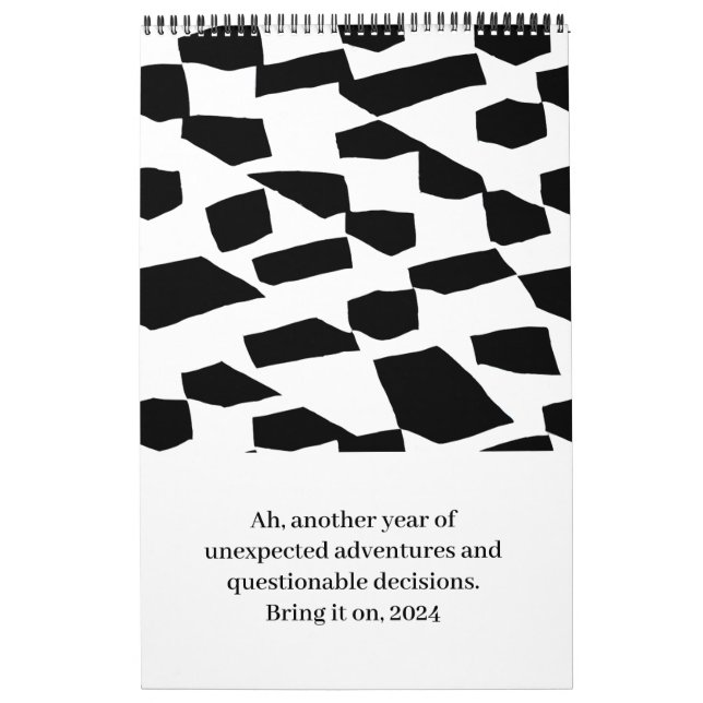 Calendário Monocromático Sarcástico (Capa)
