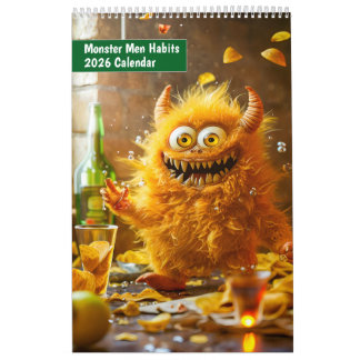 Calendário Monster Men Habits – 2026 Calendar