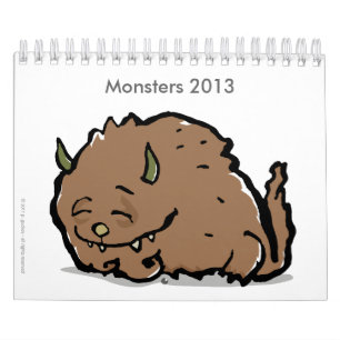 Calendário monstro 2013 (customizáveis)