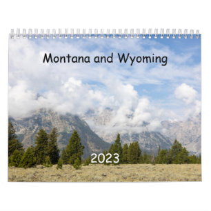 Calendário Montana e Wyoming Calendar