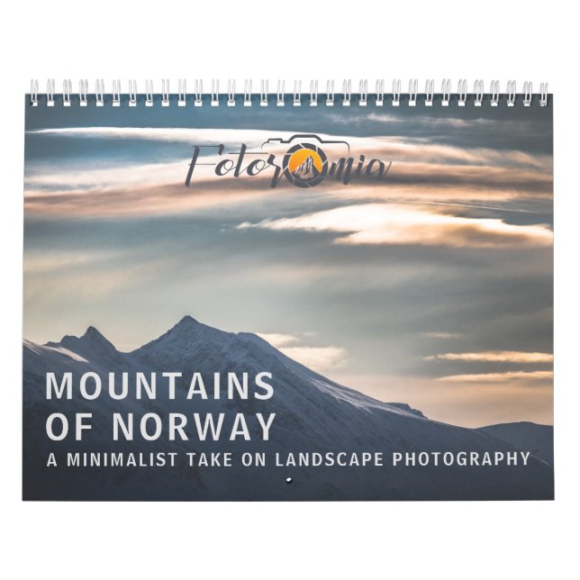 Calendário Montanhas da Noruega 2026 (Capa)