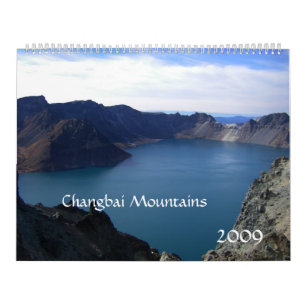 Calendário Montanhas de Changbai, China/fotos do viagem