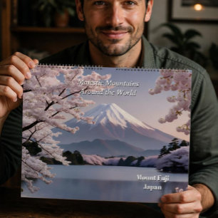 Calendário Montanhas majestosas ao redor do mundo