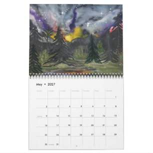 Calendário Montanhas Místicas & Originais da MK Henson