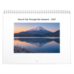 Calendário Monte Fuji Através das Estações 2027