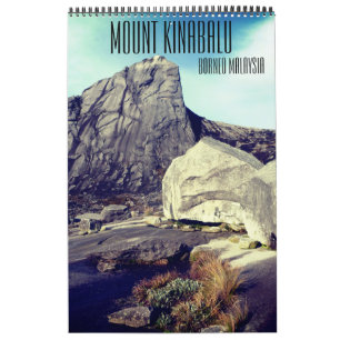 Calendário monte kinabalu bornéu