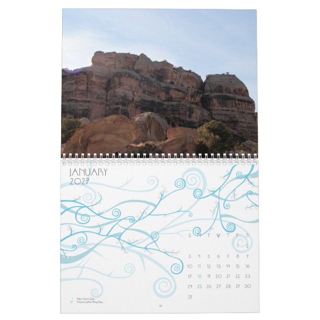 Calendário Monumento nacional de Colorado (Jan 2027)