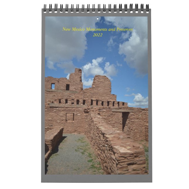 Calendário Monumentos e conservas do Novo México (Capa)