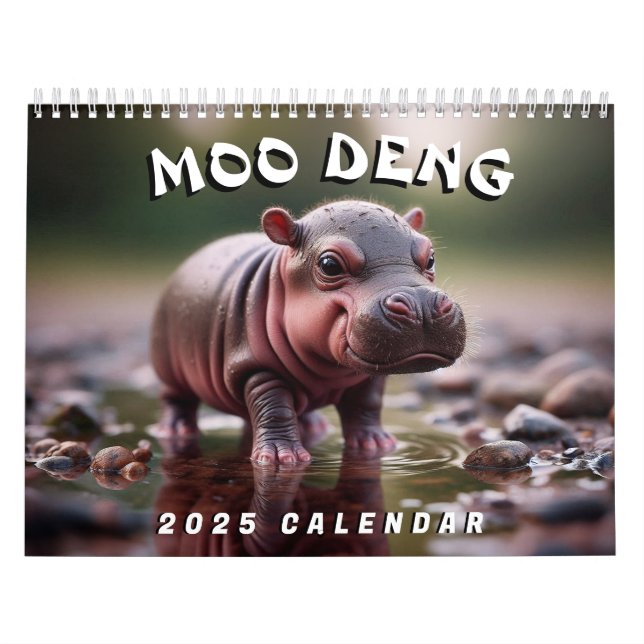 Calendário Moo Deng (Capa)