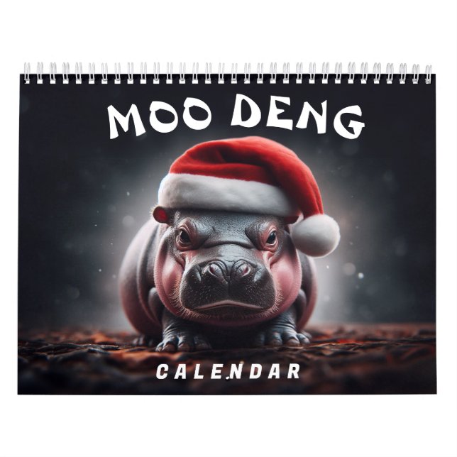 Calendário Moo Deng 2025 (Capa)