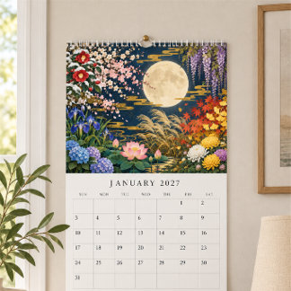 Calendário Moonlit Japanese Botanical Calendar