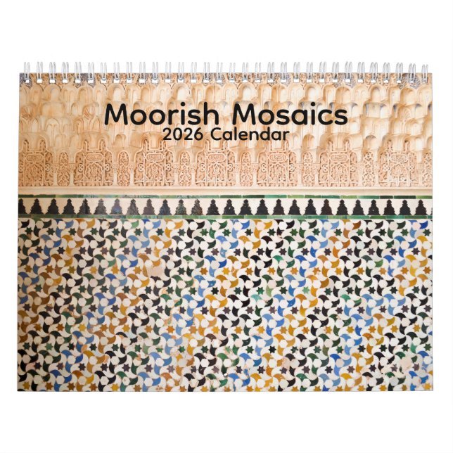 Calendário Moorish Mosaics 2026 Calendar (Capa)