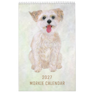 Calendário Morkie 2027 - Crie o Seu Próprio