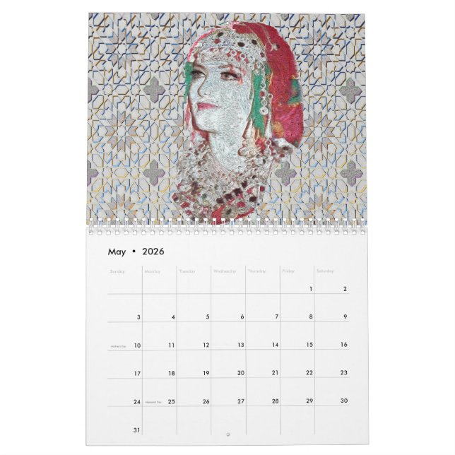 Calendário Moroccan Amazigh Beauty Calendrier (Maio 2026)