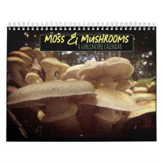 Calendário Moss e Cogumelos Goblincore