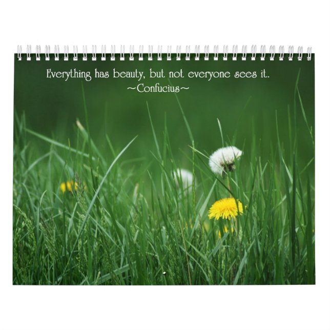 Calendário Motivacional Floral (Capa)