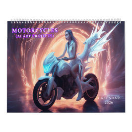 Calendário Motorcycles AI Art