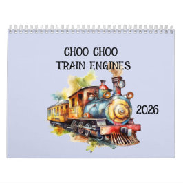 Calendário Motores de treino Choo Choo Crianças