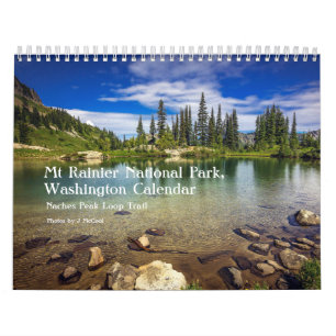 Calendário Mt Rainier Calendar